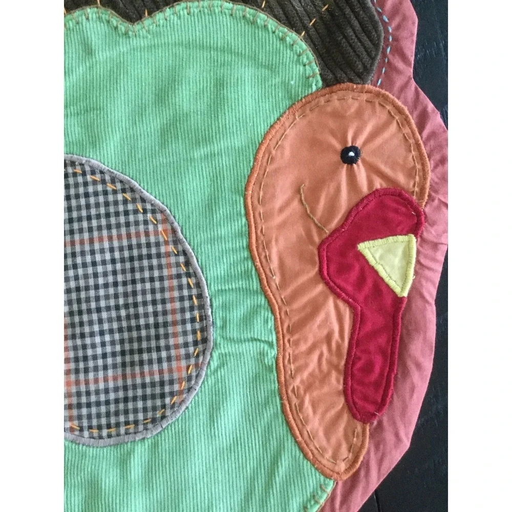 NEW Pottery Barn Set Of 4 Thanksgiving Turkey Placemats, HTF (A)‎